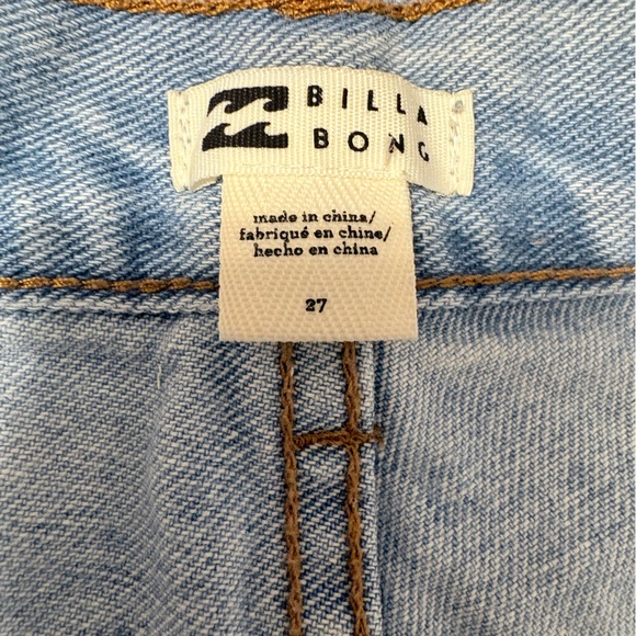 Billabong Drift Away Distressed Denim Women Shorts Sz 27 - Picture 4 of 4